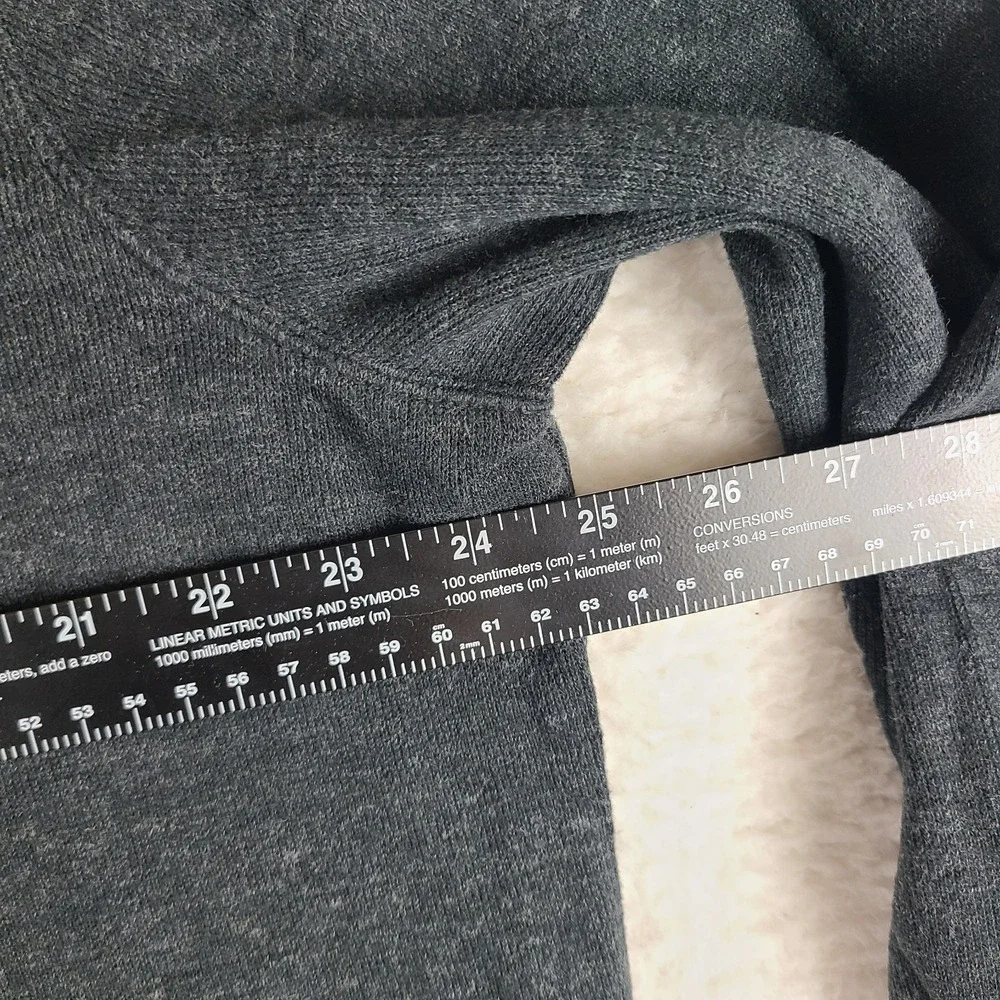 Polo Ralph Lauren Sweater Mens XL Dark Gray 100% Cotton Quarter Zip Sweatshirt‎